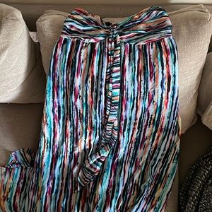 Strapless floor length sundress